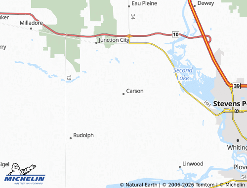 Mapa MICHELIN Carson - ViaMichelin
