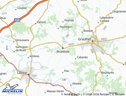 MICHELIN Briatexte map - ViaMichelin