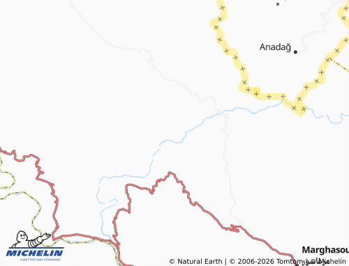 MICHELIN Bkhshash map - ViaMichelin