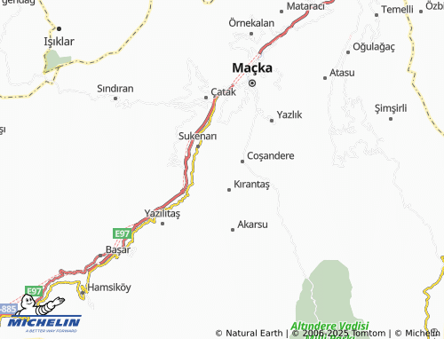MICHELIN-Landkarte Ardıçlıyayla - ViaMichelin
