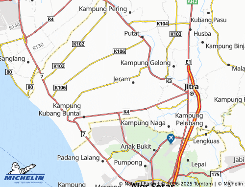 MICHELIN Kampung Pulau Chondong map - ViaMichelin