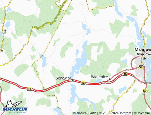 MICHELIN Pustniki map - ViaMichelin