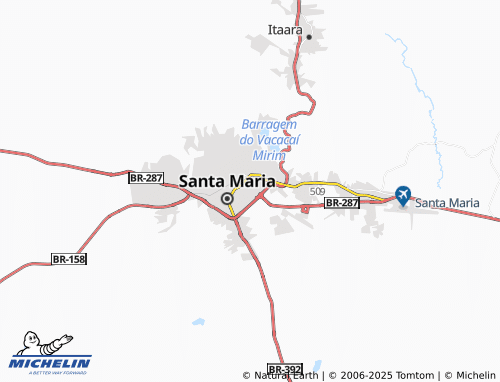 MICHELIN Nossa Senhora de Lourdes map - ViaMichelin