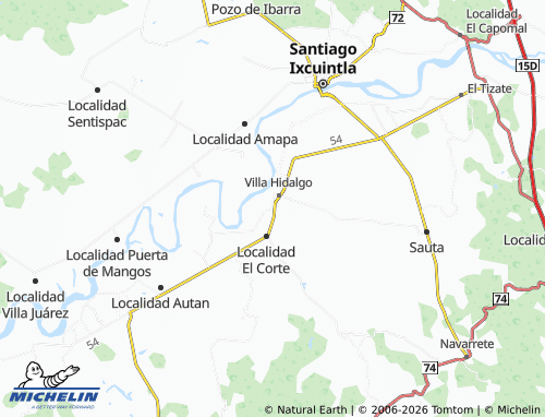 Mappa MICHELIN Talpita, Villa Hidalgo - ViaMichelin