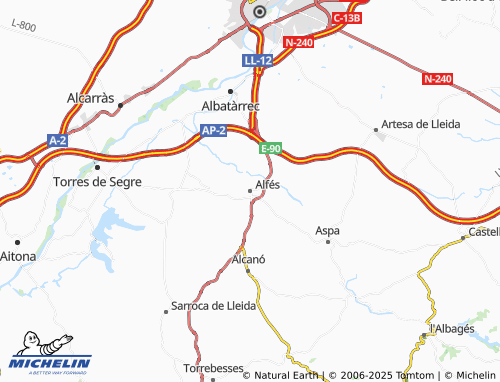 MICHELIN Alfés map - ViaMichelin