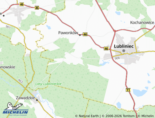 MICHELIN Kośmidry map - ViaMichelin