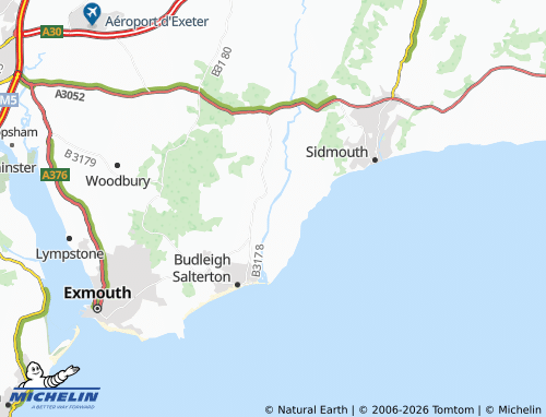 MICHELIN Otterton map - ViaMichelin