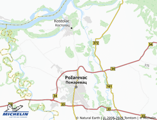 Mapa MICHELIN Ćirikovac - ViaMichelin