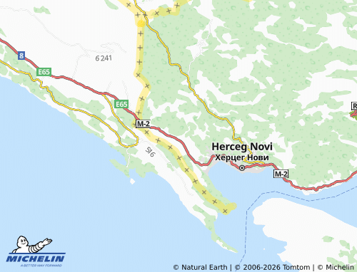 Carte MICHELIN Sutorina - ViaMichelin