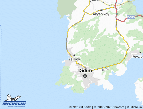 MICHELIN Menderes map - ViaMichelin