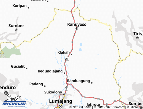 MICHELIN Klakah map - ViaMichelin