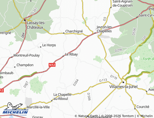 MICHELIN Le Ham map - ViaMichelin