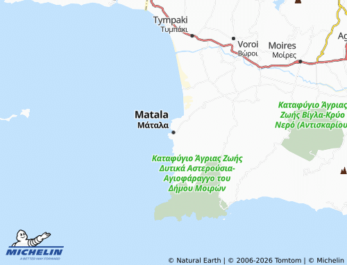 Mappa MICHELIN Matala - ViaMichelin