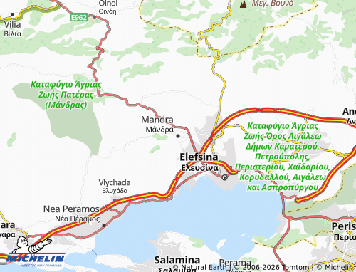 Mapa MICHELIN Mandra - ViaMichelin