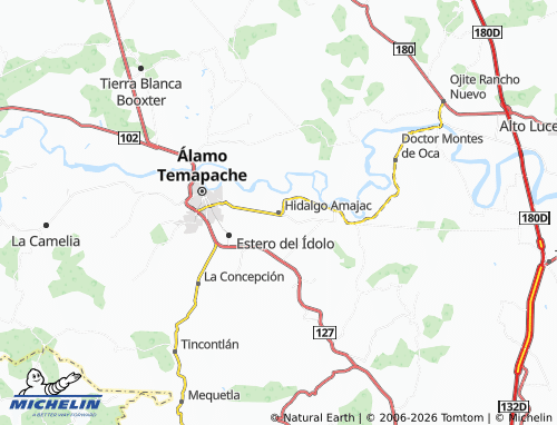 Mapa MICHELIN Hidalgo Amajac - ViaMichelin