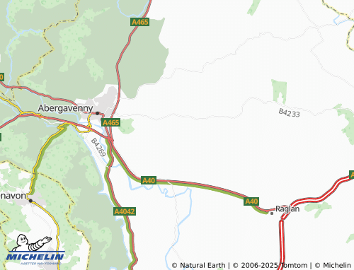Mapa MICHELIN Llanddewi Rhydderch - ViaMichelin