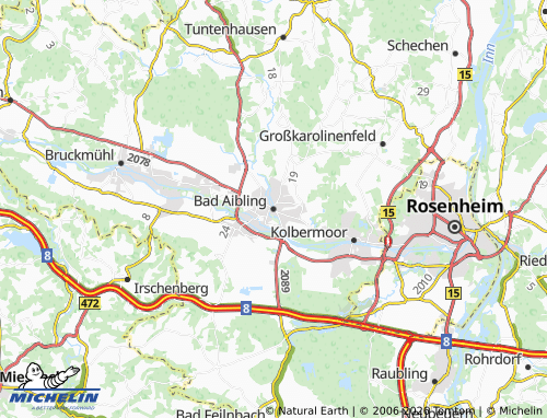 MICHELIN Bad Aibling map - ViaMichelin