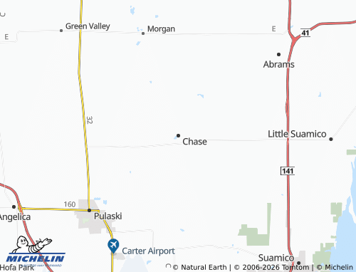 Mappa MICHELIN Chase - ViaMichelin