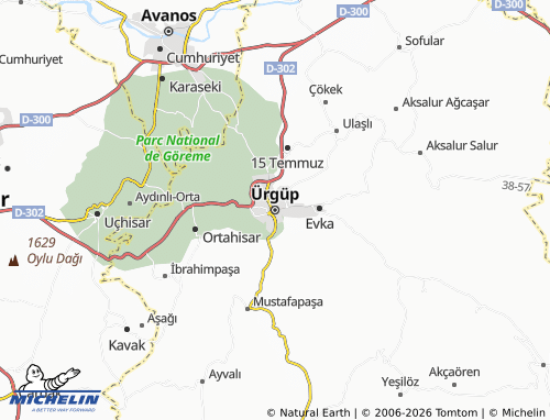 Mappa MICHELIN Urgup - ViaMichelin