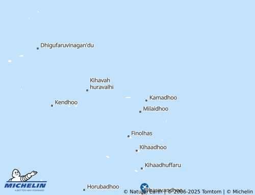 MICHELIN Lan'daagiraavaru map - ViaMichelin