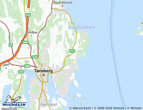 MICHELIN-Landkarte Brekke - ViaMichelin