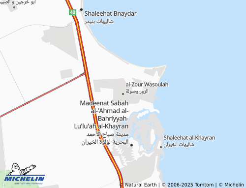 MICHELIN Az Zour-Sulah map - ViaMichelin