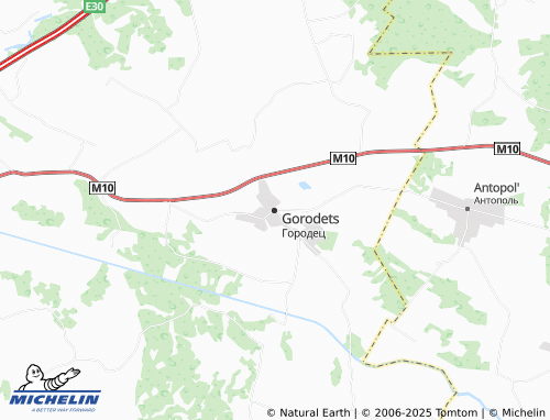 MICHELIN Gorodets map - ViaMichelin