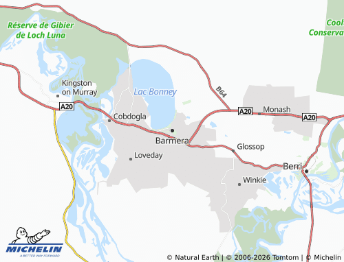 MICHELIN-Landkarte Barmera - ViaMichelin