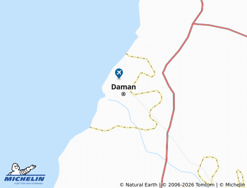 Mapa MICHELIN Damán - ViaMichelin