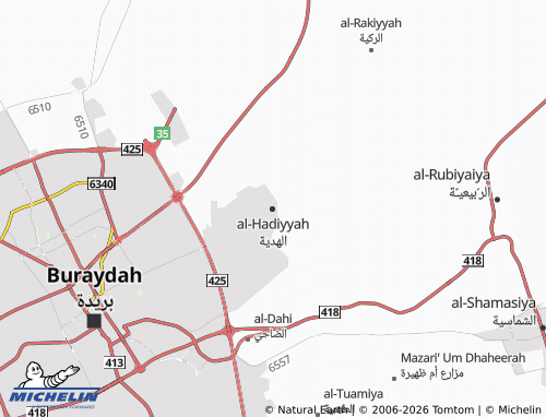 MICHELIN-Landkarte al-Hadiyyah - ViaMichelin