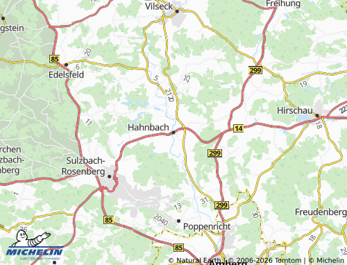 Mappa MICHELIN Hahnbach - ViaMichelin