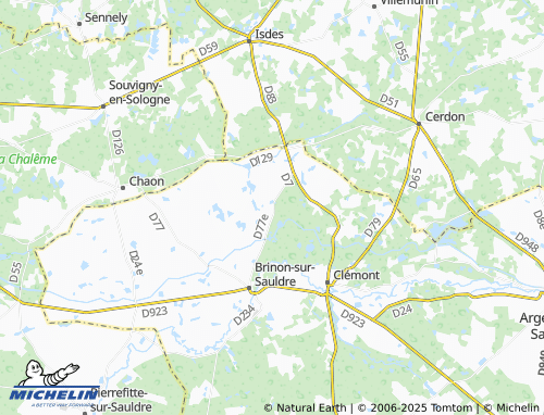 Carte MICHELIN Les Monteaux - ViaMichelin