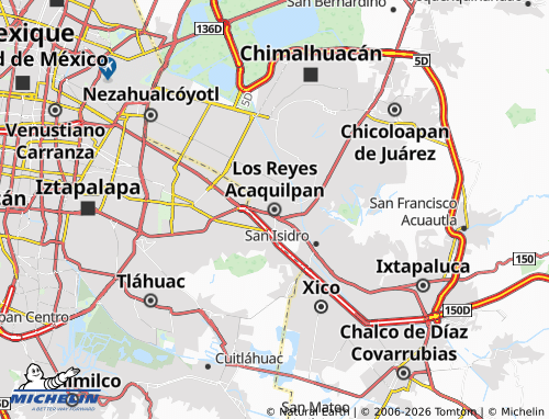 MICHELIN Los Reyes Acaquilpan map - ViaMichelin