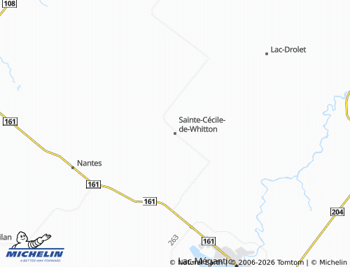 Kaart MICHELIN Sainte-Cécile-de-Whitton - ViaMichelin