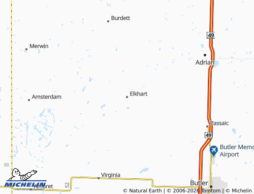 Mapa MICHELIN Elkhart - ViaMichelin