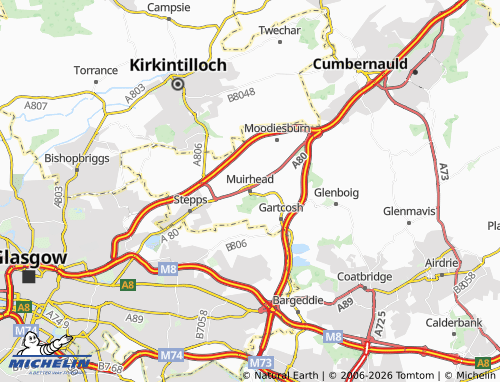 MICHELIN Muirhead map - ViaMichelin