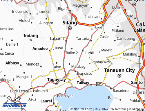 MICHELIN Bucal map - ViaMichelin