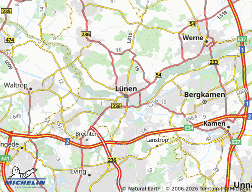 MICHELIN-Landkarte Lünen - ViaMichelin