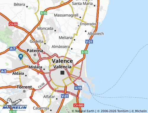 Mapa MICHELIN Alboraya - ViaMichelin