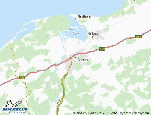 Carte MICHELIN Forres - ViaMichelin