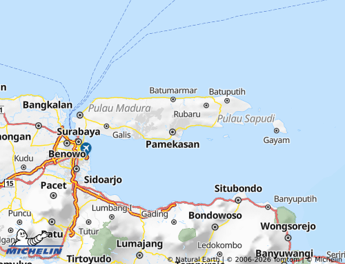 Carte MICHELIN Pamekasan - ViaMichelin