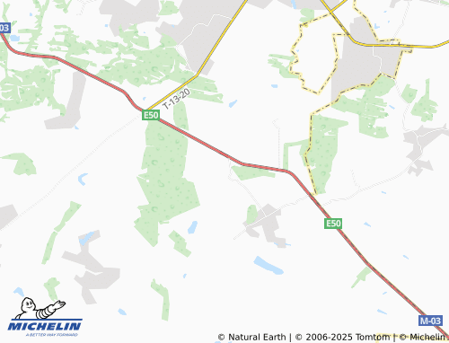MICHELIN Hrybuvakha map - ViaMichelin