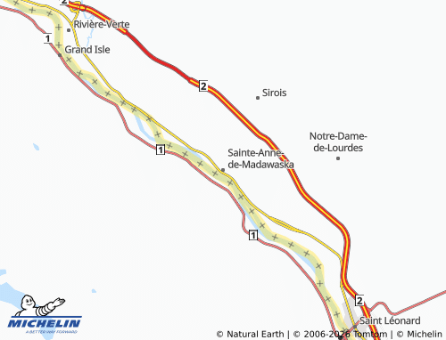Mappa MICHELIN Sainte-Anne-de-Madawaska - ViaMichelin