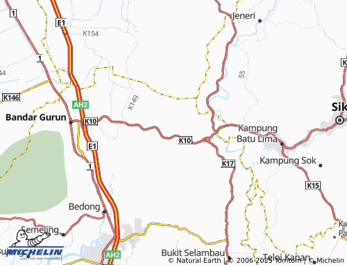 MICHELIN Kampung Batu Lapan map - ViaMichelin