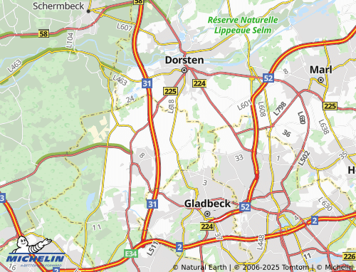 MICHELIN Dieckmann map - ViaMichelin