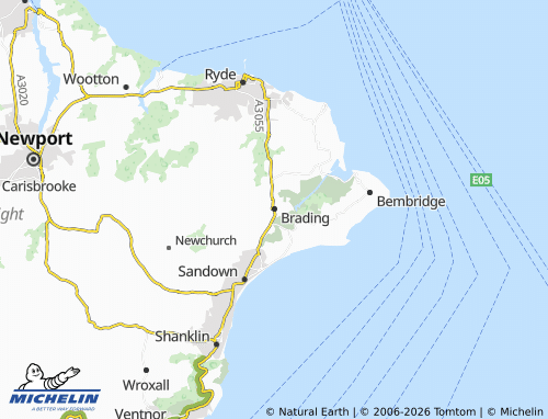 Carte MICHELIN Brading - ViaMichelin