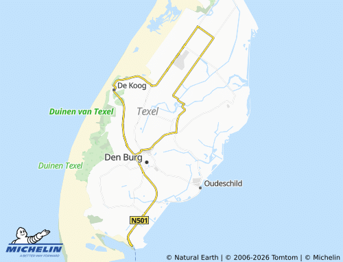 Mapa MICHELIN De Waal - ViaMichelin