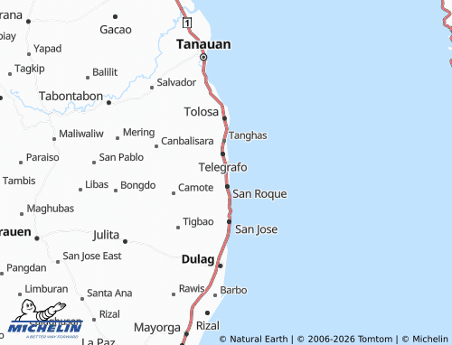 MICHELIN Opong map - ViaMichelin