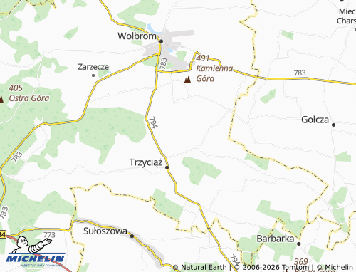 MICHELIN Sucha map - ViaMichelin