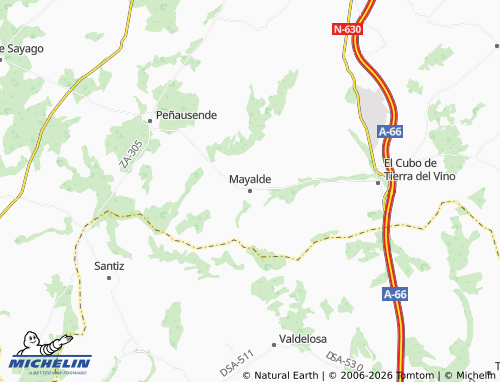 MICHELIN Mayalde map - ViaMichelin